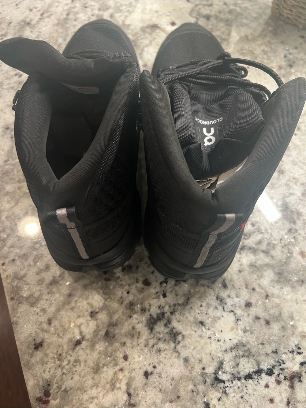 On Cloudrock Waterproof Black Men's Boots